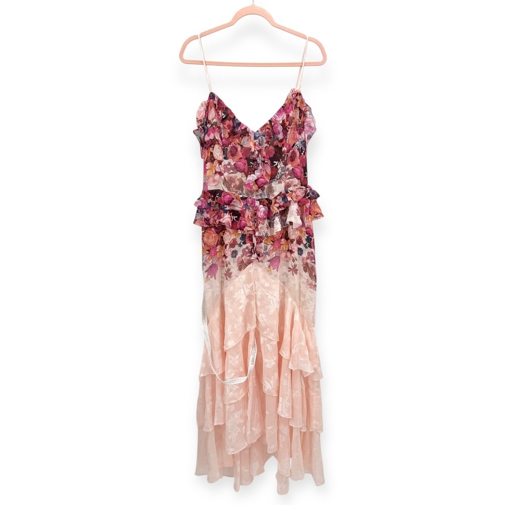 NWT Elliatt Perla Floral Tiered Maxi Dress in Floral Multi -‎ Size Medium - Picture 7 of 14